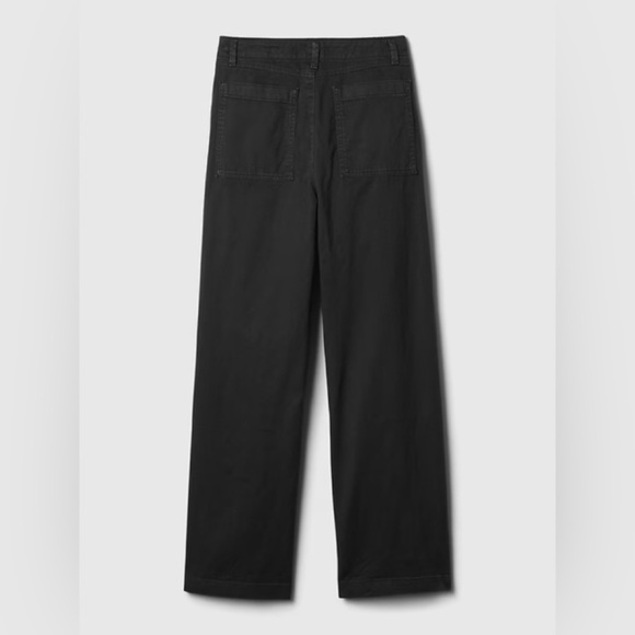 NWT! GAP Black Mid Rise Loose Khakis - Size 0🌷 - Picture 7 of 9